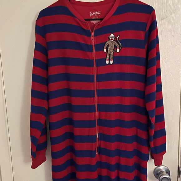 Pajama Monkey Striped Onesie - Picture 9 of 10